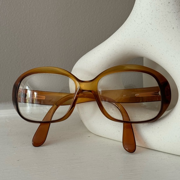 Viennaline Eyeglasses Round Oversize Orange - Picture 1 of 6